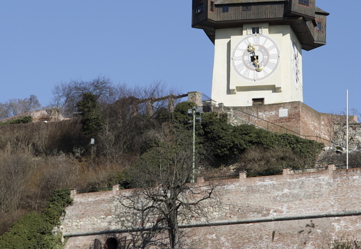 Der Uhrturm, das Grazer Wahrzeichen 