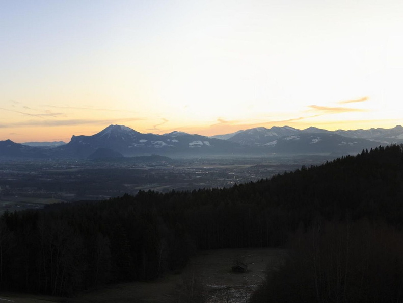 Serie Berchtesgadener Land: Sonnenaufgang über Salzburg 