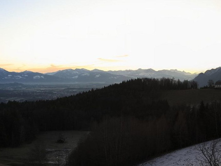 Serie Berchtesgadener Land: Sonnenaufgang über Salzburg - Untersberg 